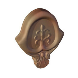 Fronton décoratif Brun Rustique