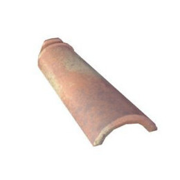 Demi-tuile Romane Rose