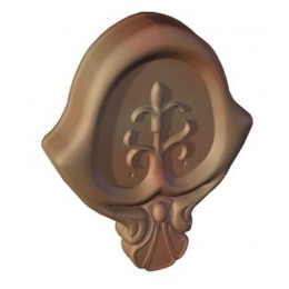 Fronton décoratif Brun Rustique