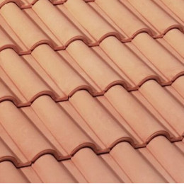 Demi-tuile Romane Rose