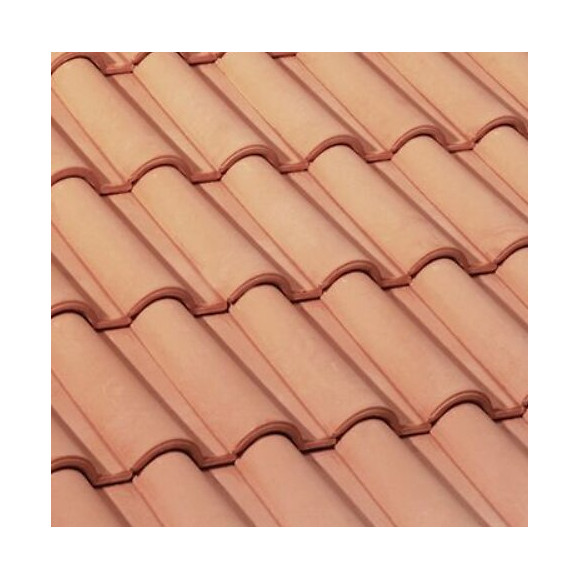 Demi-tuile Romane Rose