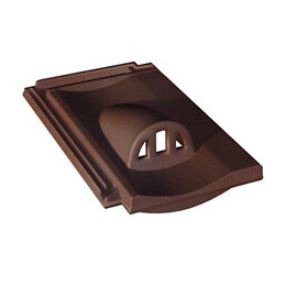 Tuile chatière Franche-comte brun masse