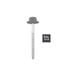 Fixation pour plaque PVC imitation tuile, gris