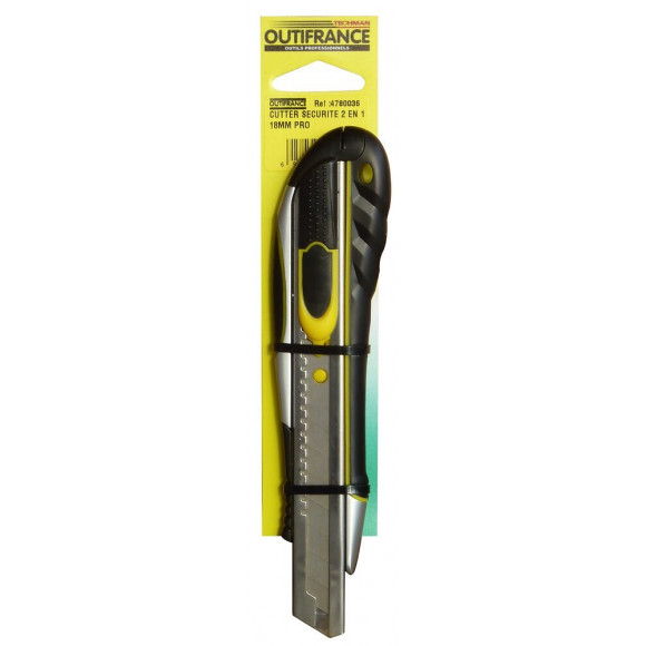 Cutter 18 Mm Sécurité 2 En 1