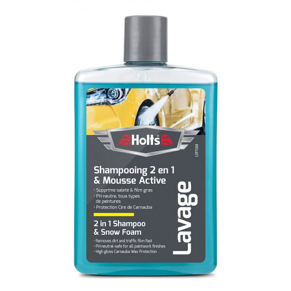 Shampooing super moussant + cire de Carnauba bouteille 475ml