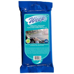 Lingettes nettoyantes vitres weep x20