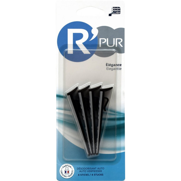 Désodorisant auto Elegance x4 sticks