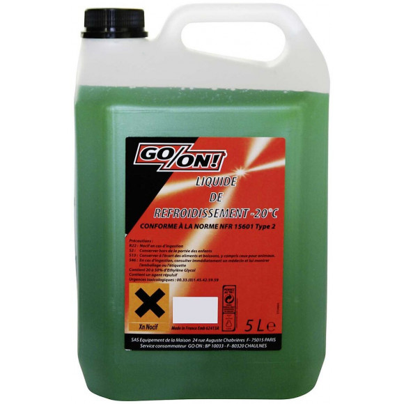 Liquide de refroidissement -20°C 5 litres