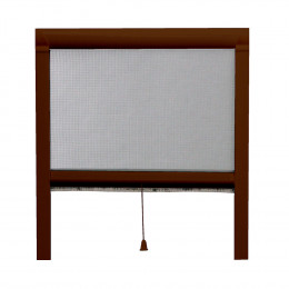 Moustiquaire enroulable verticale L.100xh.160cm Marron