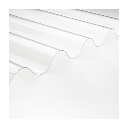 Plaque polycarbonate simple peau petite onde 2.50x0.90m