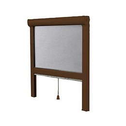Moustiquaire enroulable verticale L.150xh.230cm Marron