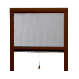 Moustiquaire enroulable verticale L.150xh.160cm Marron