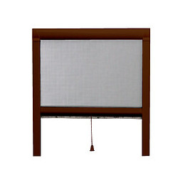 Moustiquaire enroulable verticale L.150xh.160cm Marron