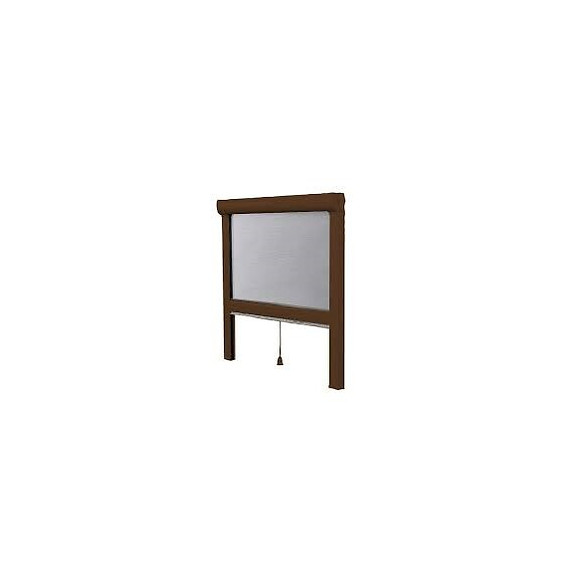 Moustiquaire enroulable verticale L.180xh.160cm Marron