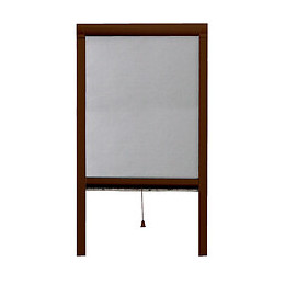 Moustiquaire enroulable verticale L.125xh.230cm Marron