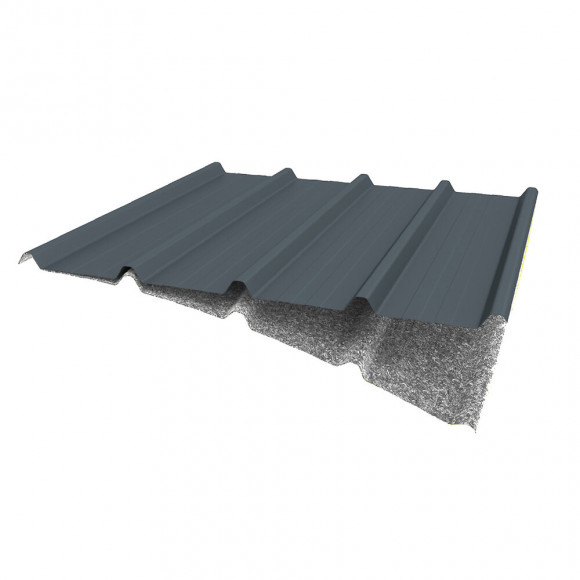 Plaque acier régulé bleu 2x1.05m