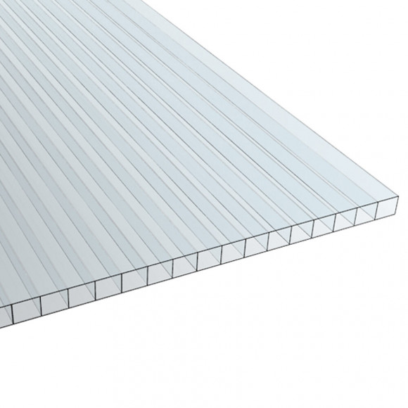 Plaque polycarbonate alvéolaire clair 10mm 3x1.05m