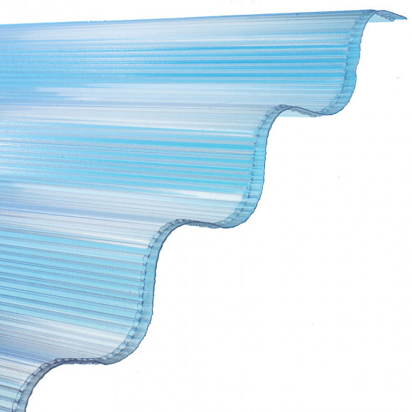 Plaque polycarbonate alvéolaire 6mm grande onde 1.52x0.92m