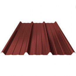 Plaque acier régulé rouge 3x1.05m