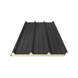 Plaque acier isolé gris 40mm 4.10m