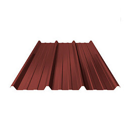 Plaque acier régulé rouge 3x1.05m