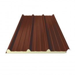 Plaque acier isolée rouge 40mm 5.10m