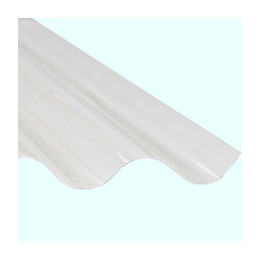 Plaque polycarbonate simple peau grande onde 1.52x0.92m
