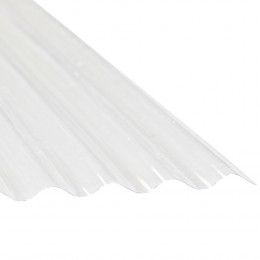 Plaque PVC petite onde épaisseur 0.8mm 2x0.90m