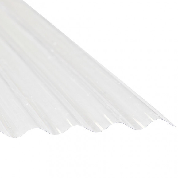 Plaque PVC petite onde épaisseur 0.8mm 2x0.90m