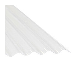 Plaque PVC petite onde épaisseur 0.8mm 3x0.90m