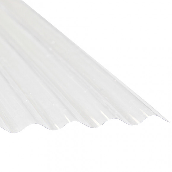 Plaque PVC petite onde épaisseur 0.8mm 3x0.90m