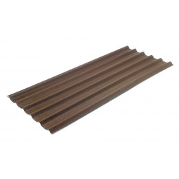 Plaque ONDULINE EASYFIX 200 x 81 cm - brun intense