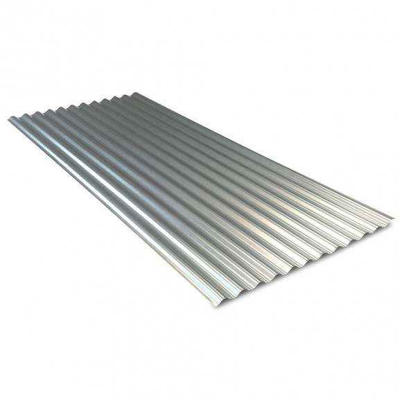 Plaque ondulée galvanisée 3x0.76m