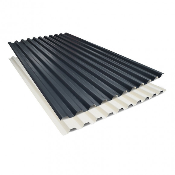 Tôle multiusage réversible biface 1350x750mm coloris gris beige