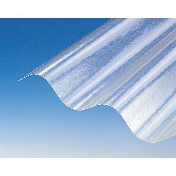 Plaque ondulée polyester GO 177/51 naturel 3x0.92m