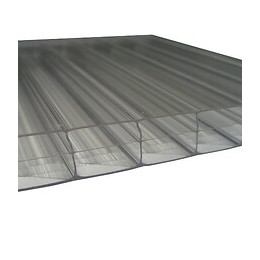 Polycarbonate alvéolaire 16mm clair 3 parois 5x0.98m