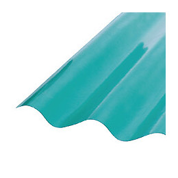 Plaque ondulée polyester PO 76/18 vert 2x0.90m