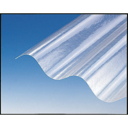 Plaque polyester ondulé GO 177/51 naturel 1.52x0.92m