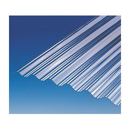 Plaque ondulée PVC cristal ondes micro 32/9 300x66cm