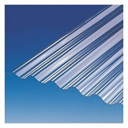 Plaque ondulée PVC cristal ondes micro 32/9 300x66cm