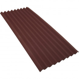 Plaque bitumée rouge CE 2M x 0,87