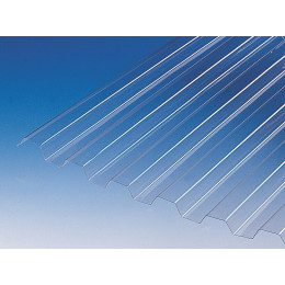 Plaque ondulée PVC greca 76/18 cristal 300x109cm