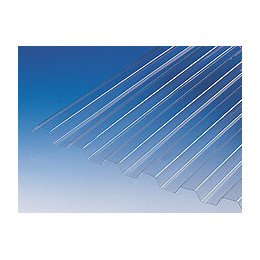 Plaque PVC ondulé transparent onde greca76/18 2.5x1.09m