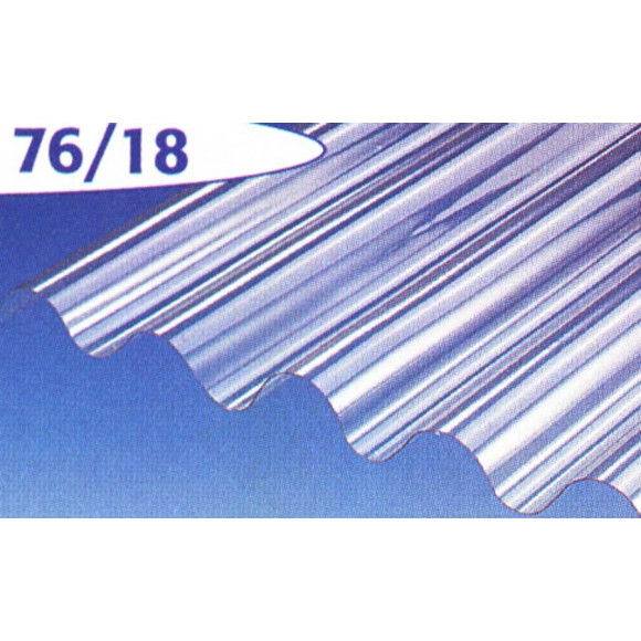 Plaque ondulée PVC PO 76/18 cristal 300x90cm