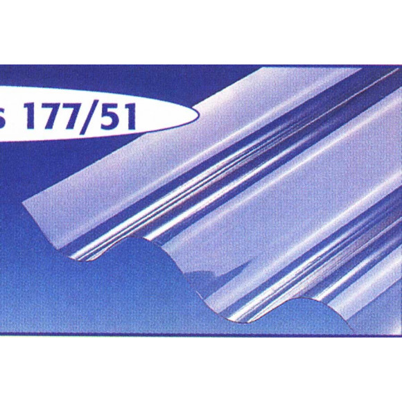 Plaque ondulée PVC GO 177/51 cristal 200x92cm