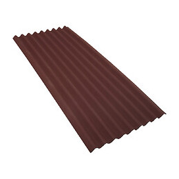 Plaque bitumée rouge CE 2M x 0,87