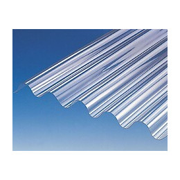 Plaque ondulée PVC PO 76/18 cristal 300x90cm