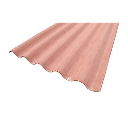Plaque ondulée fibrociment GO 177/51 rouge 1.52x0.92m
