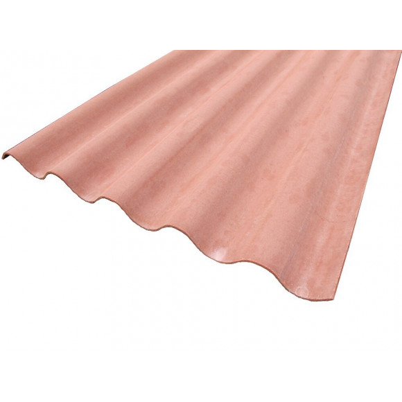Plaque ondulée fibrociment GO 177/51 rouge 1.52x0.92m