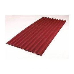 Plaque bitumée ce onde 95/38 rouge 2x0.86m